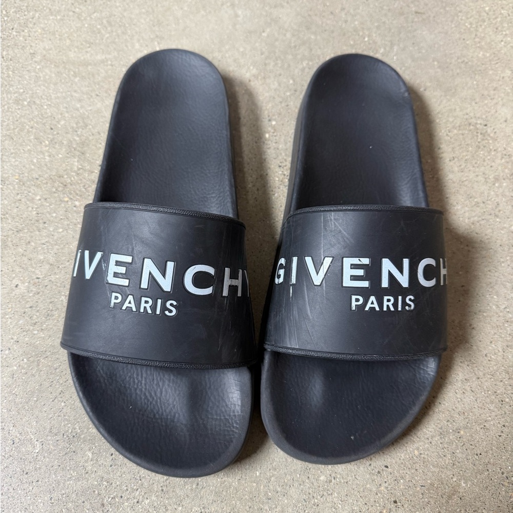 Givenchy Black Slide Sandals